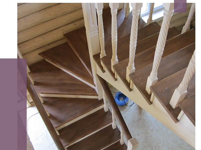 Реставрация деревянных лестниц в Апатитах от 4356 руб.