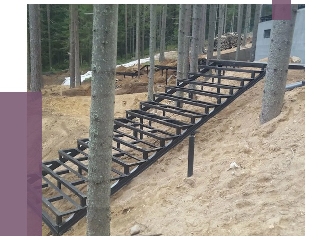 Монтаж металлических лестниц в Апатитах от 13743 руб. 