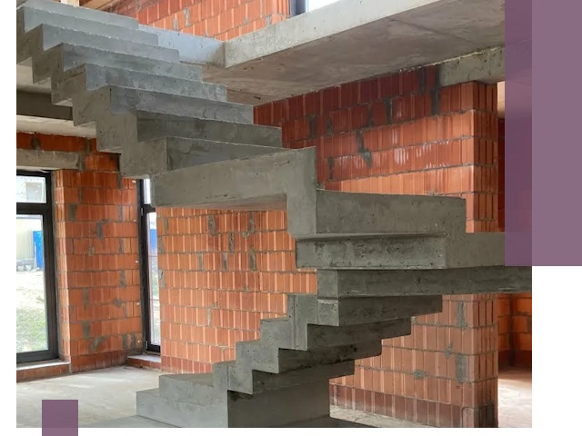 Изготовление бетонных лестниц под ключ в Апатитах