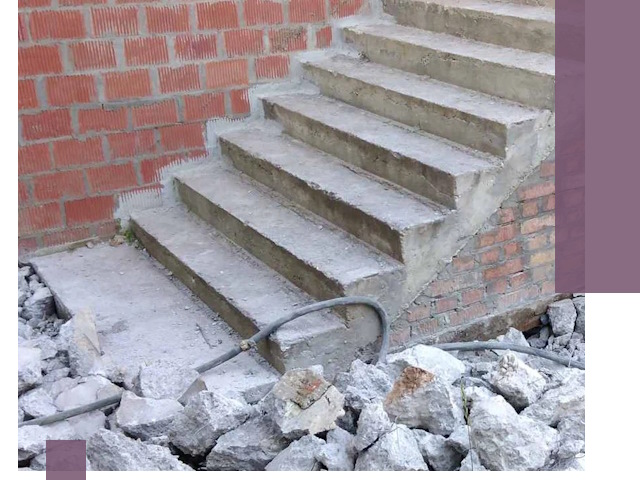 Демонтаж бетонных лестниц в Апатитах: быстро и безопасно