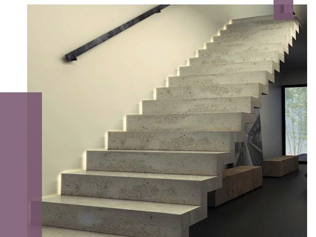 Облицовка бетонных лестниц в Апатитах от 4667 руб/м2
