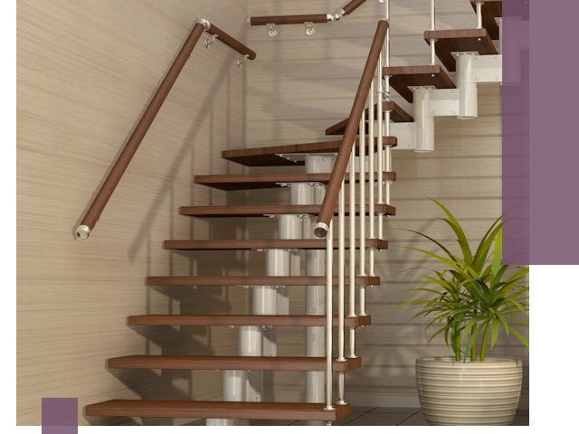 Изготовление модульных лестниц под ключ в Апатитах