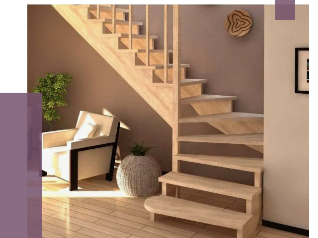 Изготовление Г-образных лестниц в Апатитах от 19188 руб. 