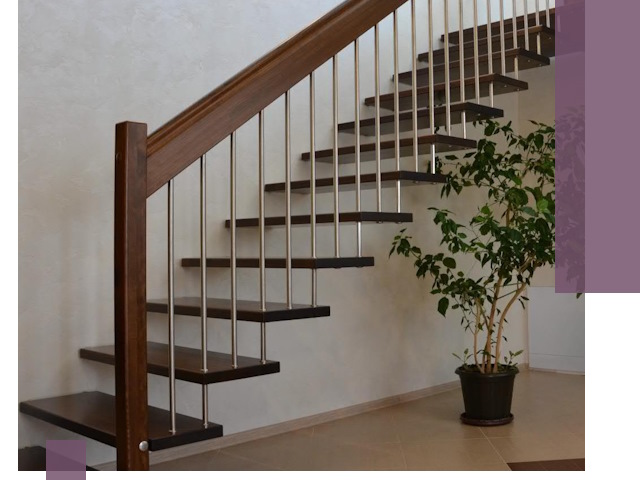 Лестницы на больцах под ключ в Апатитах – изготовление и монтаж