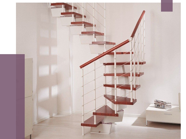 Изготовление лестниц на больцах в Апатитах от 9853 руб. | ПРОЛЁТ-Птт