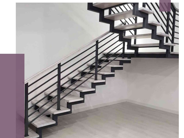 Лестницы на металлокаркасе под ключ в Апатитах от 12965 руб. | ПРОЛЁТ-Птт