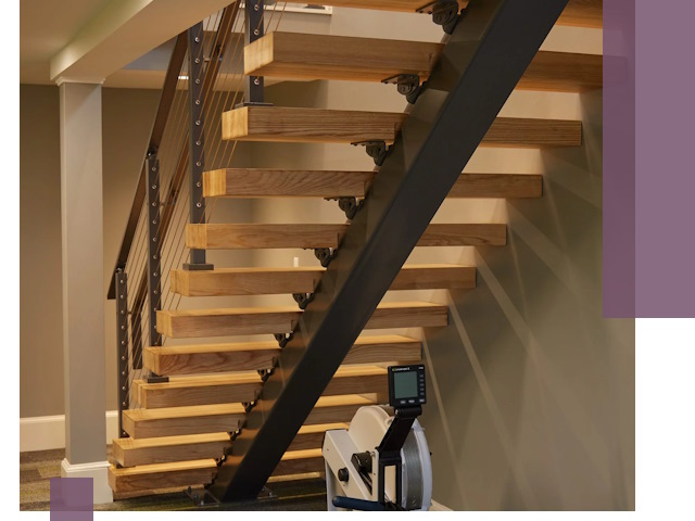 Лестницы на монокосоурах под ключ в Апатитах - изготовление и монтаж