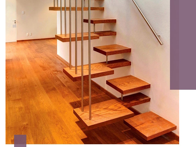 Лестницы «гусиный шаг» на заказ в Апатитах для узких пространств