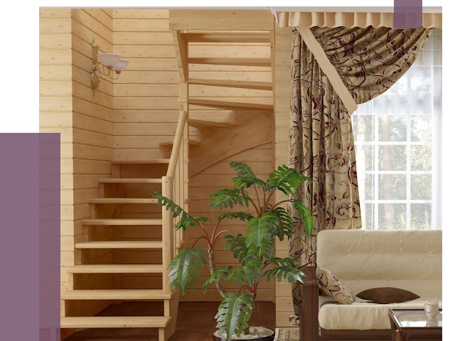 Лестницы для дачи в Апатитах от 77012 руб.  | ПРОЛЁТ-Птт