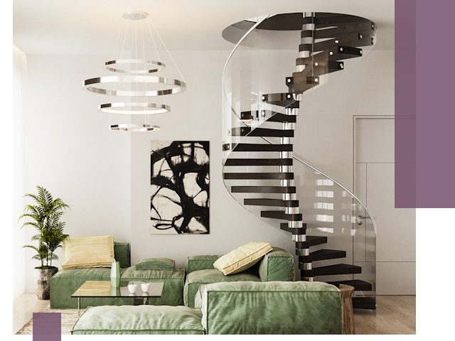 Лестницы для двухуровневой квартиры в Апатитах — изготовление и монтаж