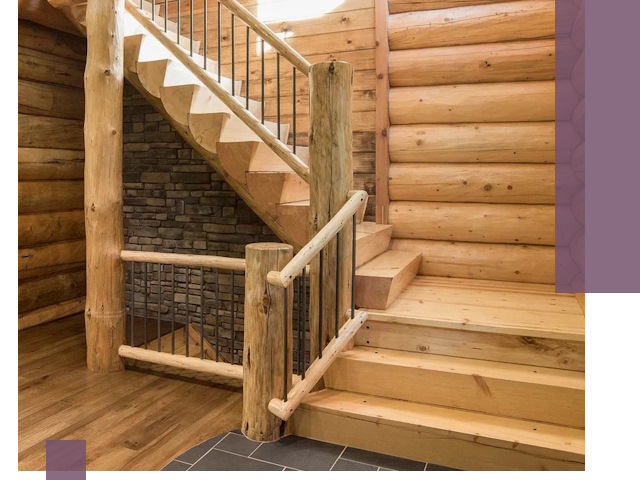 Лестницы в баню под заказ и профессиональный монтаж в Апатитах