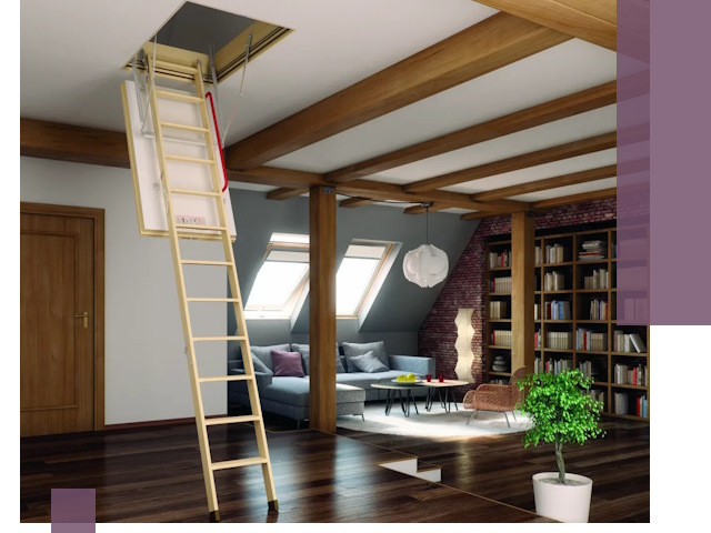 Чердачные лестницы под ключ в Апатитах: изготовление и монтаж