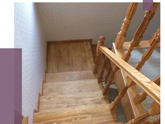 Сосновые лестницы в Апатитах под ключ от 8194 руб.  | ПРОЛЁТ-Птт