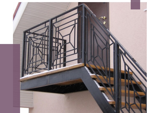 Металлические перила в Апатитах от 4356 руб.  | ПРОЛЁТ-Птт