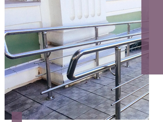 Ограждения пандусов из металла и нержавейки в Апатитах