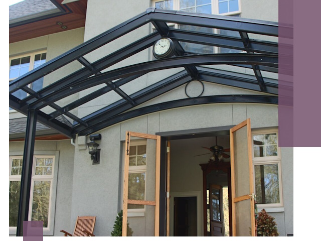 Изготовление и монтаж навесов и козырьков в Апатитах