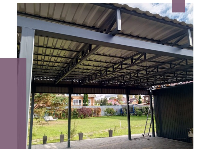 Монтаж навесов в Апатитах от 7468 руб. — установка навеса | ПРОЛЁТ-Птт