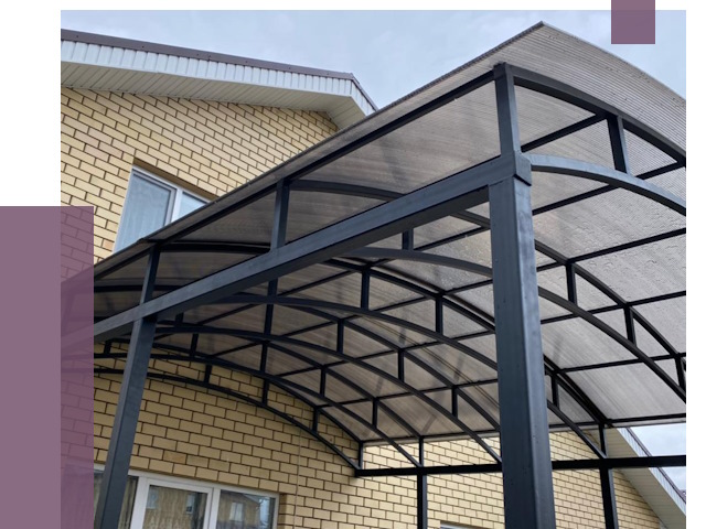 Монтаж козырьков в Апатитах от 11669 руб. | ПРОЛЁТ-Птт