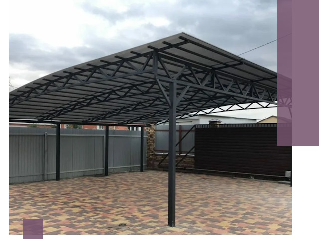 Недорогие навесы под ключ в Апатитах — изготовление и монтаж