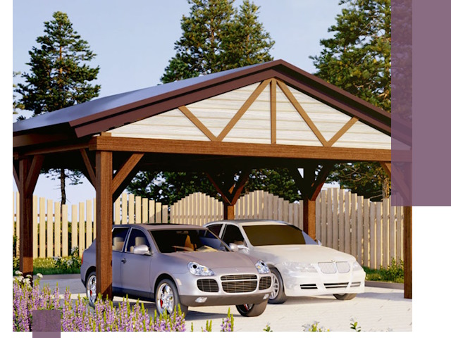 Навесы для автомобиля в Апатитах — изготовление и монтаж