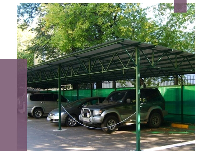 Навесы для парковки в Апатитах от 81420 руб. заказать | ПРОЛЁТ-Птт