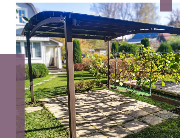 Навесы для дачи в Апатитах от 12913 руб. под ключ — ПРОЛЁТ-Птт