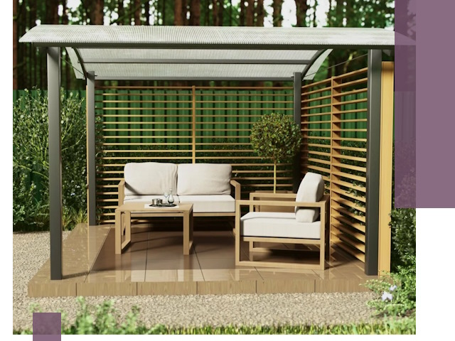 Навесы для дачи в Апатитах: изготовление, монтаж и демонтаж