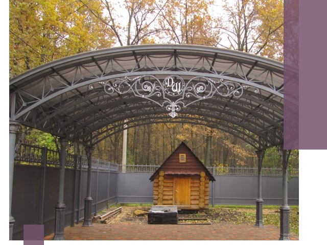 Кованые навесы премиум-класса под заказ в Апатитах