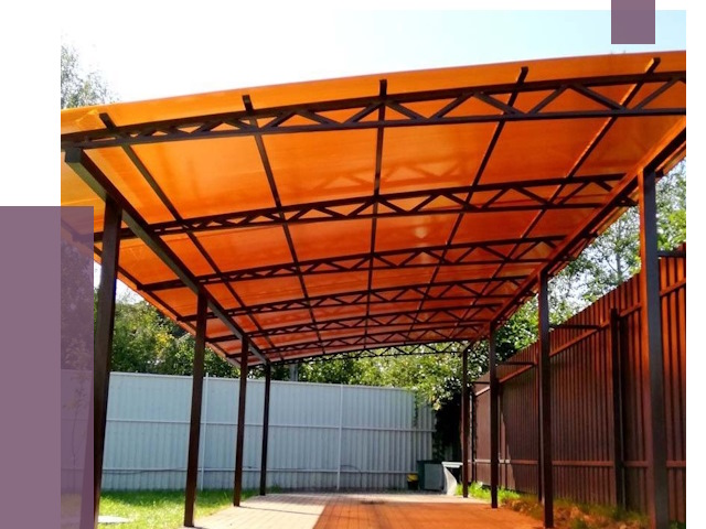 Односкатные навесы под ключ в Апатитах от 13328 руб. 