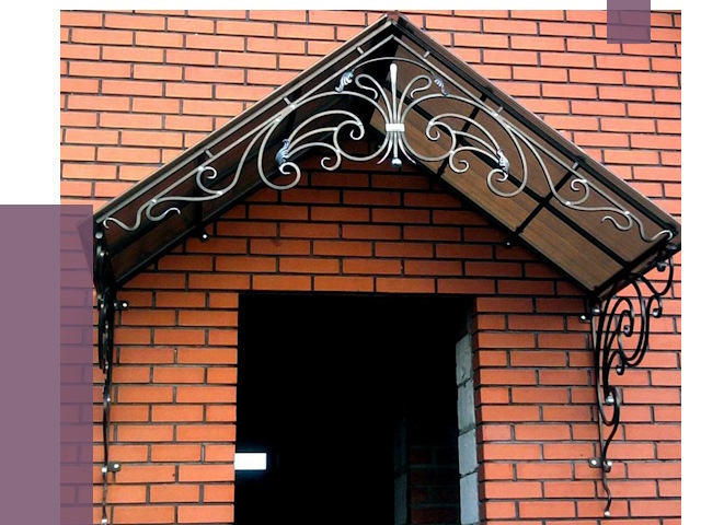 Металлические козырьки в Апатитах от 10839 руб. 