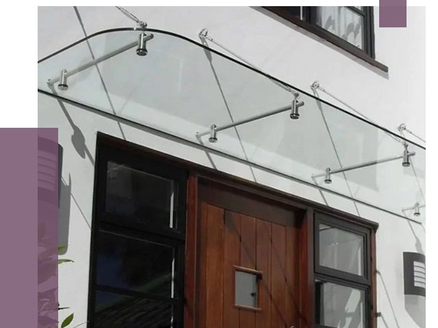 Стеклянные козырьки в Апатитах от 19188 руб. | ПРОЛЁТ-Птт