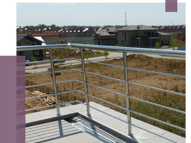 Парапеты из нержавеющей стали в Апатитах от 8090 руб. за м² | ПРОЛЁТ-Птт