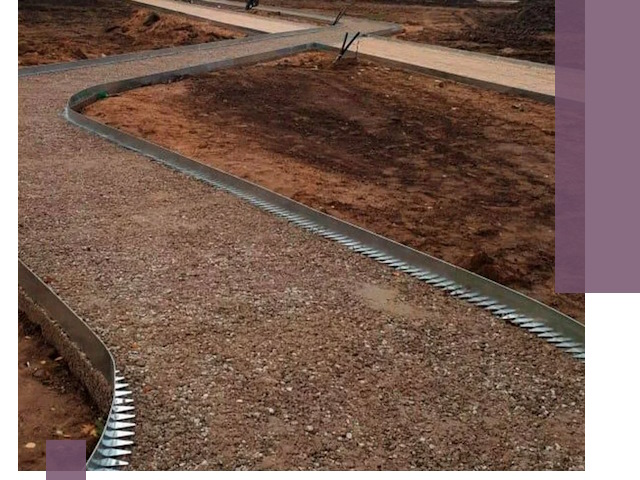 Металлические бордюры под ключ в Апатитах — изготовление и монтаж