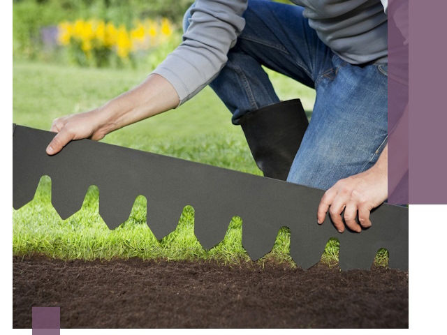 Металлические бордюры для газона в Апатитах — изготовление и монтаж