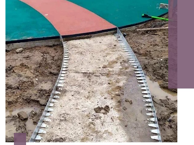 Металлические бордюры для дорожек в Апатитах — монтаж и изготовление