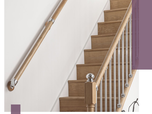 Пристенные поручни из стали и нержавейки под монтаж в Апатитах